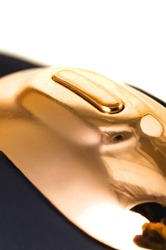 Чёрно-золотой клиторальный вибромассажёр WANAME Wave 482002