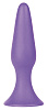 Фиолетовая анальная втулка Shots Media BV Silky Buttplug Medium SHT179PUR (12,5 см)