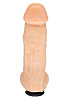 Телесный фаллос с мошонкой для трусиков с плугом LOVETOY (А-Полимер) 201200 (17,8 см)