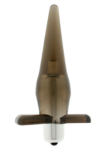 Дымчатая анальная пробка с вибрацией Toy Joy Power Buttplug 3006009968 (12 см)