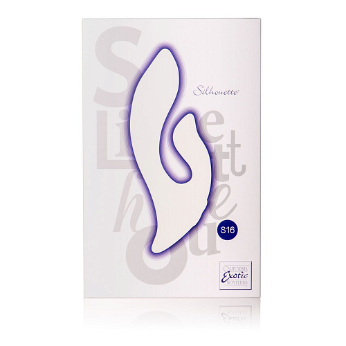 Двойной фиолетовый вибромассажёр California Exotic Novelties Silhouette S16 SE-4593-30-3