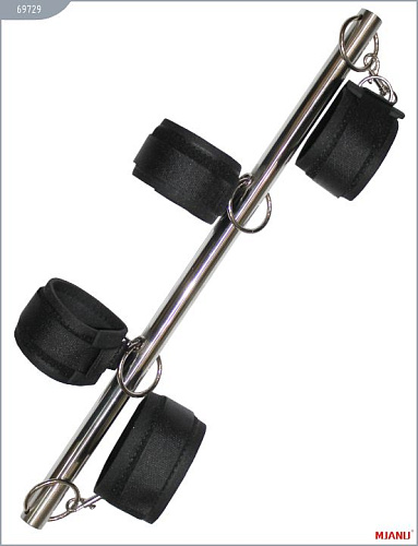 Металлическая распорка с неопреновыми манжетами для рук и ног X-Market Ltd 69729