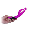 Вибратор с двумя кончиками фиолетового цвета Baile Pretty Love Dean BI-014254 (17,2 см)
