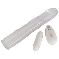 Прозрачная рифленая вибронасадка Orion Vibrating Sleeve 05843710000 (22,5 см)