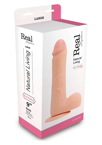 Фаллоимитатор-реалистик телесного цвета Toyz4lovers Dildo T4L-00700685 (25,5 см)