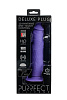 Фиолетовый вибратор-реалистик на присоске Dream Toys PURRFECT SILICONE ONE TOUCH 21259 (20,5 см)