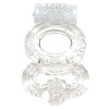 Прозрачное эрекционное кольцо с вибрацией Topco Sales Climax Gems Crystal Ring1006576