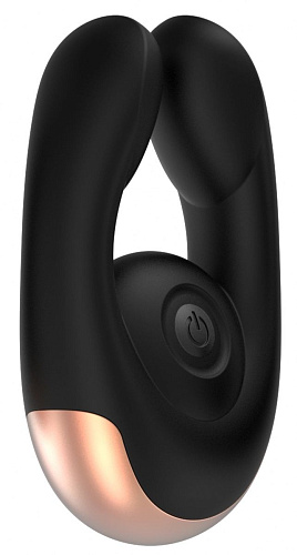 Чёрный клиторальный стимулятор Shots Media BV Fancy ELE006BLK (9,8 см)