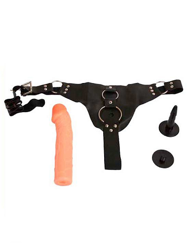 Женский телесный страпон Eroticon Domina 30411 (19,7 см)