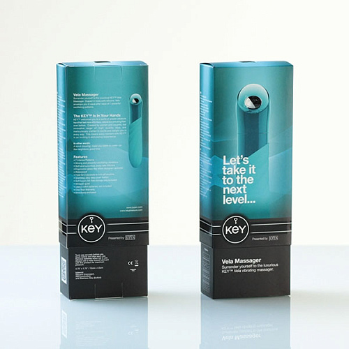 Соблазнительный голубой вибратор Jopen Vela JO-8055-05-3