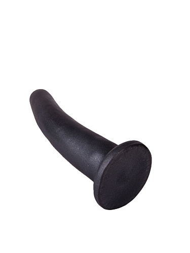 Страпон чёрного цвета с 2 бежевыми насадками и вибрацией LOVETOY (А-Полимер) UniStrap 532313 (19 и 12 см)