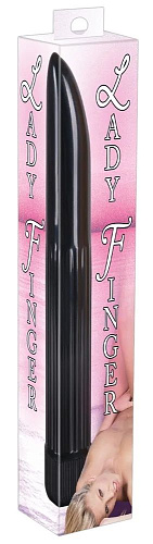 Чёрный вибратор Orion «Дамский пальчик» 05604130000 (13 см)