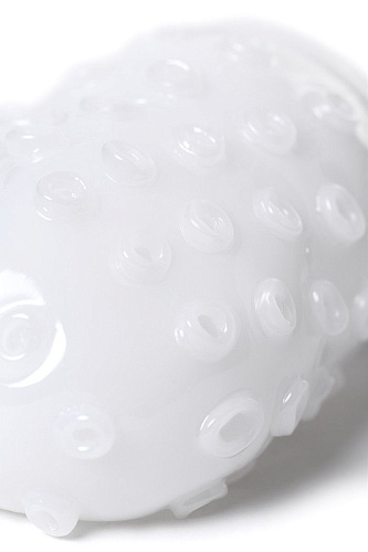 Компактный мастурбатор белого цвета MyStim MasturbaTIN Dotty Donny 46296