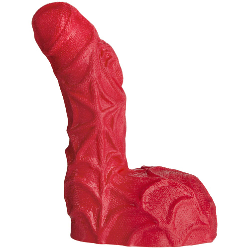 Красный фаллоимитатор Человека Паука Doc Johnson SUPER HUNG HEROES The Amazing Web Shooter 8900-02-BX (17,5 см)