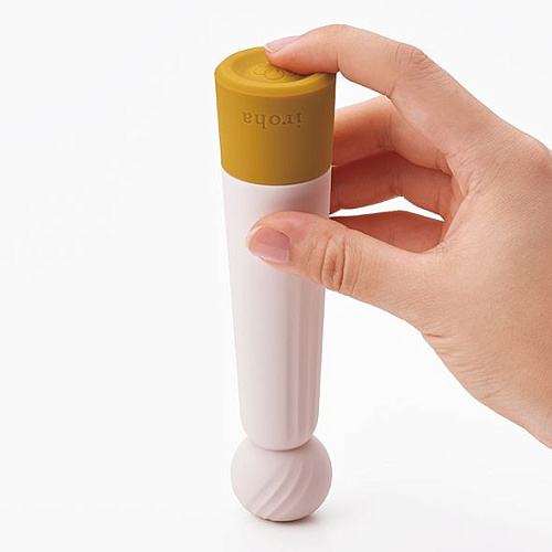 Нежно-розовый вибратор с шаровидной мягкой головкой Tenga Iroha Rin HMR-02 (14,8 см)