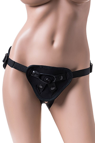 Чёрные трусики для страпона ToyFa Master 972007