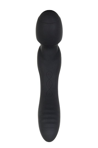 Чёрный двусторонний жезловый вибратор Evolved Wanderlust 840347