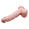 Телесный вибромассажёр-реалистик с мошонкой Baile Perfect Pecker BW-008067A-1002 (18,5 см)