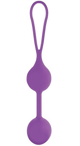 Фиолетовые шарики для вагинальной стимуляции Shots Media BV Pleasure Love Balls SHT079PUR