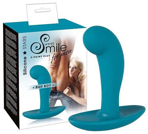 Голубой массажёр простаты Orion Bad Boy 0507350 (13 см)