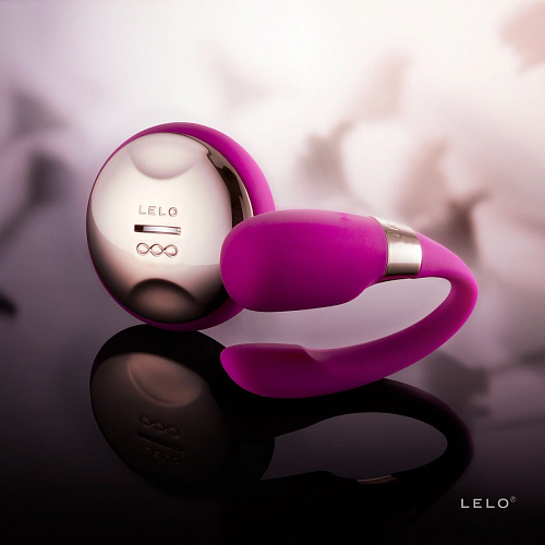 Лиловый вибромассажёр для пар с ДУ Lelo Tiani 3 Deep Rose LEL8227
