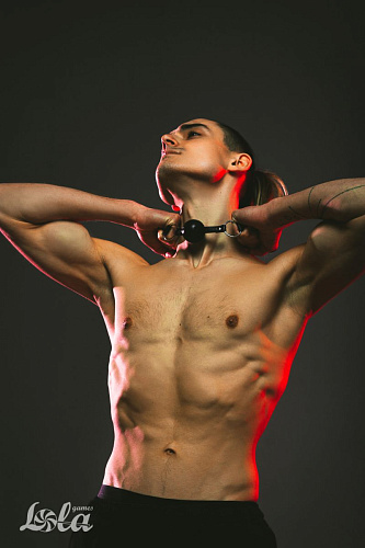 Чёрный кляп-шарик Lola toys Love Spell 1144-01lola