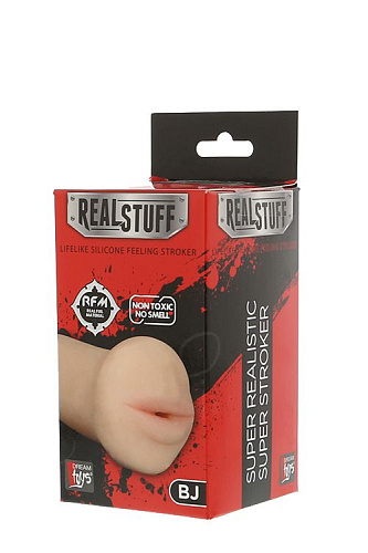 Нежный мастурбатор-ротик телесного цвета Dream Toys REALSTUFF 5INCH MASTURBATOR BJ 20642