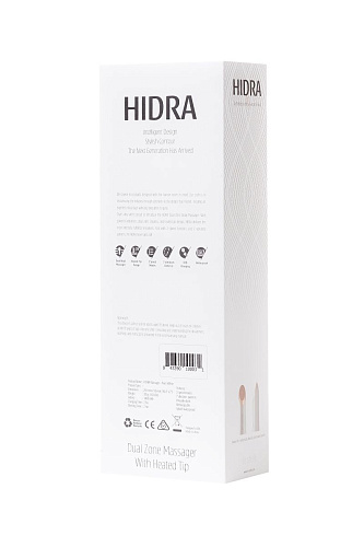 Белый жезловый вибратор с нагревом Le Stelle HIDRA LS01301