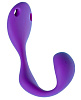 Двусторонний вибратор фиолетового цвета на эластичных ремешках Adrien Lastic Mr. Hook 10883