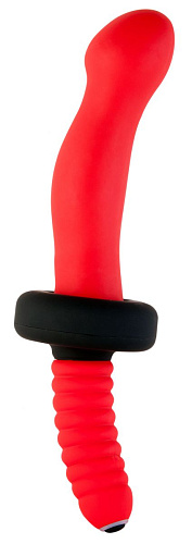 Красный двусторонний вибратор ToyFa 901337-9 (28 см)