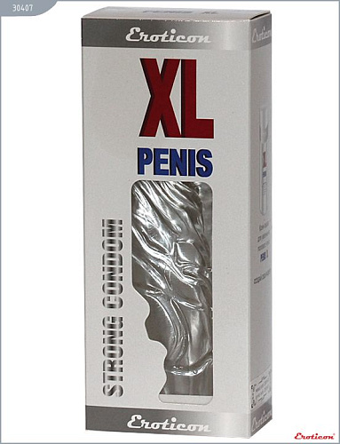 Прозрачная закрытая насадка с шипиками под головкой Eroticon 30407 (14 см)