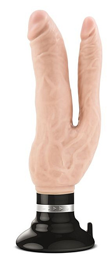 Телесный анально-вагинальный вибратор Blush Novelties Cock Vibes — Double Vibe BL-15103 (17,8 см)