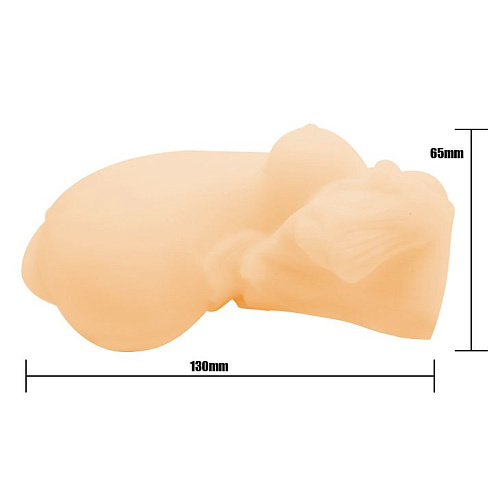 Мастурбатор-вагина телесного цвета без вибрации Baile Passion Lady BM-009185-1