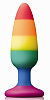 Радужная пробка NS Novelties Colours Pride Edition Pleasure Plug Medium NSN-0408-53 (13,3 см)