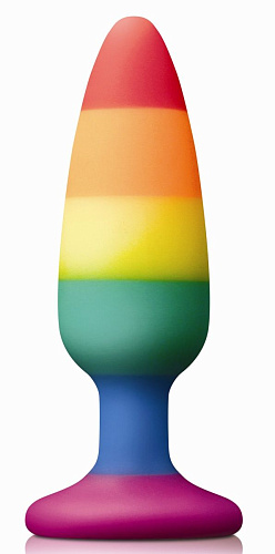 Радужная пробка NS Novelties Colours Pride Edition Pleasure Plug Medium NSN-0408-53 (13,3 см)