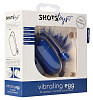 Синее гладкое виброяйцо Shots Media BV Vibrating Egg SHT024BLU (8 см)