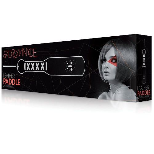 Чёрно-белая шлёпалка с выпуклой бабочкой Shots Media BV Black with Whit BAD010