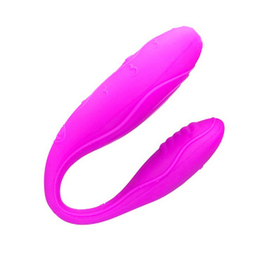 Лиловый вибромассажёр для пар с дистанционным управлением Baile Indulgence BI-014145-0602S