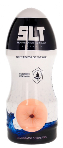 Телесный мастурбатор-анус с эффектом смазки Shots Media BV Deluxe Anal SLT006FLE