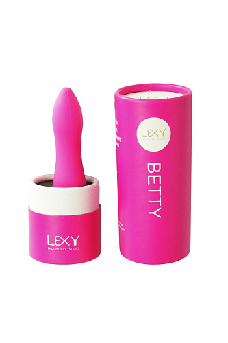 Розовый вибратор со стразами Lexy Betty B1 (11,5 см)