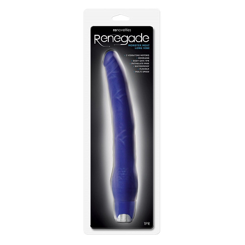 Длинный синий вибратор NS Novelties Monster Meat Long Vibe NSN-1120-27 (30,5 см)