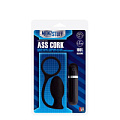 Чёрная вибровтулка Dream Toys MENZSTUFF ASS CORK SMALL 20909