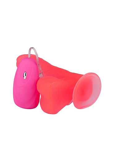 Розовый гелевый вибратор на присоске LOVETOY (А-Полимер) 231520 (19 см)