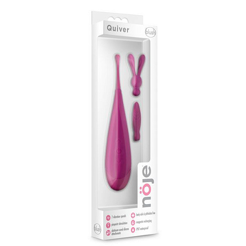 Лиловый клиторальный стимулятор Blush Novelties Quiver BL-76180