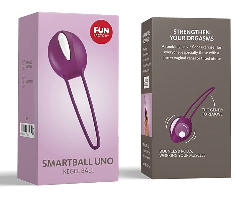Фиолетовый вагинальный шарик Fun Factory Smartballs Uno 33165
