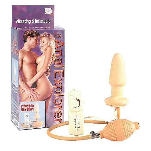 Надувная анальная пробка телесного цвета California Exotic Novelties ANAL EXPLORER SE-0428-01-3 (12 см)