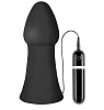 Большая чёрная вибропробка Dream Toys MENZSTUFF VIBRATING BUTTCRASHER CONED 21021 (20 см)