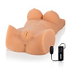 Женский торс с вибрацией в телесном цвете California Exotic Novelties Vivid Raw Life Size Body Banger SE-7525-10-3