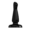Чёрный анальный стимулятор с гранями Shots Media BV Bottom Line Model 3 BTM009BLK (10,5 см)
