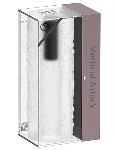Прозрачный вибромастурбатор ML Creation Vertical Attack ML47